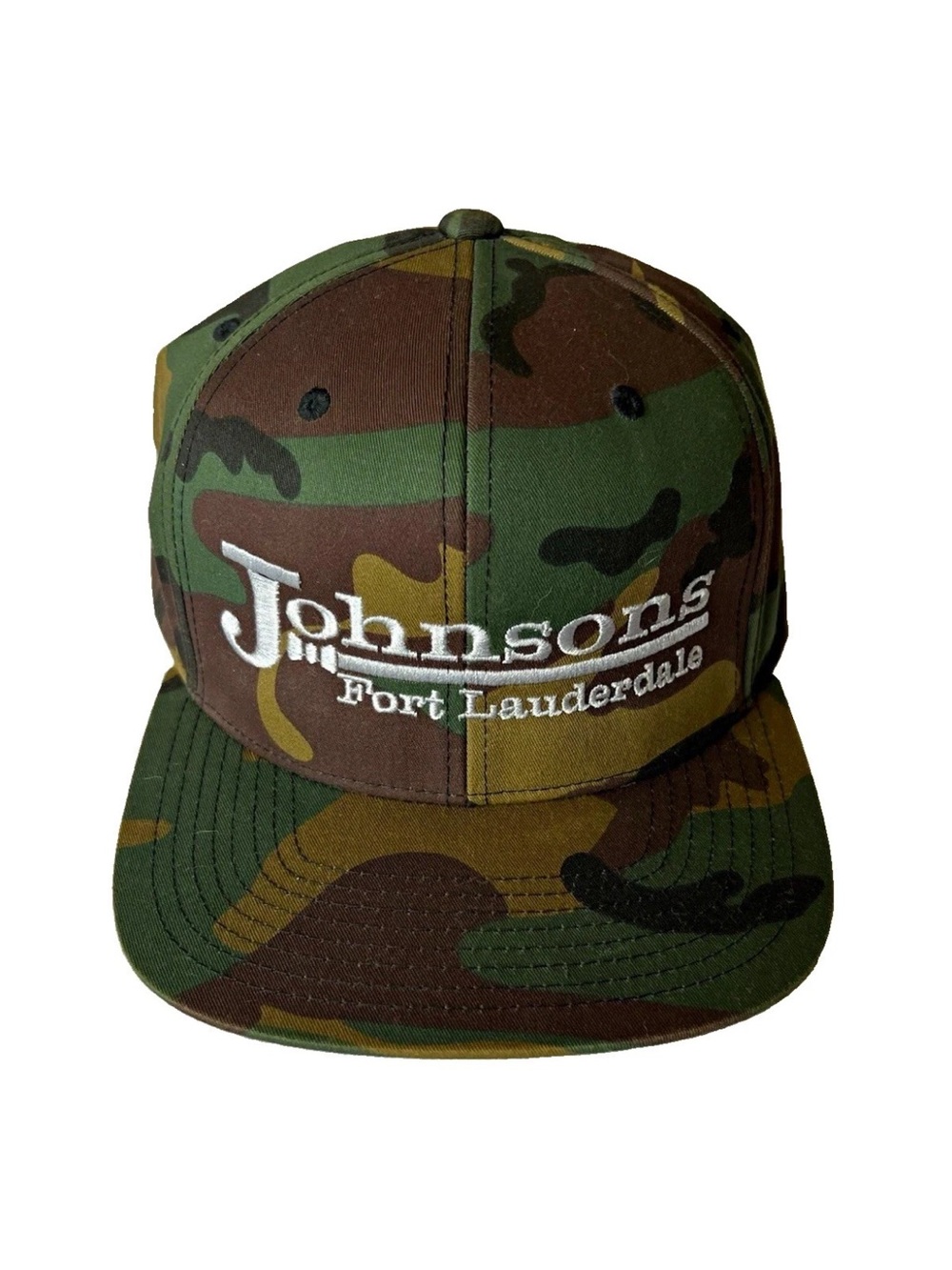 Yupoong Swish Embassy Camouflage Johnson’s Fort Lauderdale Embroidered Cap
